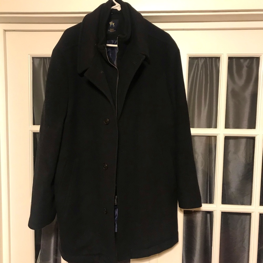 Men’s size XL Hart Schaffner Macbeth Wool Blend Bibbed Coat